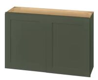Hampton Bay Avondale 33 in. W x 24 in. D x 24 in. H Ready to Assemble Plywood Shaker Wall Bridge Kitchen Cabinet in Fern Green