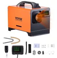 VEVOR 27300 BTU Diesel Air Heater, 12-24V DC, Portable Corded Space Heater with Remote Control and Digital Display
