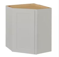 Hampton Bay Avondale 24 in. W x 24 in. D x 30 in. H Ready to Assemble Plywood Shaker Diagonal Corner Kitchen Cabinet in Dove Gray