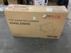 Noble House Sherwood Teak Brown Wood Outdoor Patio Loveseat with White Cushions - 2