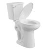 Simple Project 21 in. 2-Piece Toilet Single Flush 1.28 GPF Round 12 in. Rough In Height Toilet in White