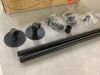 38 in. Black Wall Mounted Pot Bar Rack with 14 S Hooks - 3