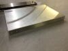 Double Sided Stainless Steel Magnetic Knife Block with Wood Base - Missing Hardware - 2