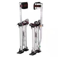 18 in. to 30 in. Adjustable Aluminum Drywall Stilts with Protective Knee Pads
