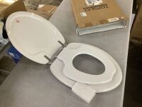 TOPSEAT TinyHiney Children's Elongated Toilet Seat in White - Missing Hardware