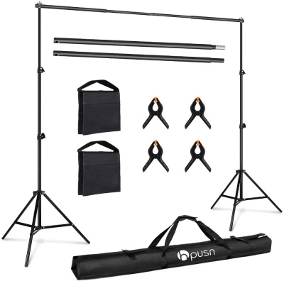 HPUSN Photo Video Studio 10ft. Adjustable Backdrop Stand. Appears New
