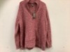 Natural Reflections Sherpa Quarter-Zip Pullover Women's 2X, Appears New, Sold As-is