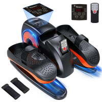 Under Desk Elliptical Machine ,Electric Ellipse Leg Exerciser for Seniors with 12 Adjustable Quiet Portable Elliptical Machine, Seated Pedal Exerciser with Remote Control