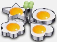 120 PC - Stainless Steel Non-Stick Fried Egg Pancake Ring Molds