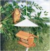 96PC - White Squirrel Baffle, 16.5&rdquo; Diameter &ndash; Weather-Resistant Flexible Plastic Mounts to Any Bird Feeder, Easy-to-Use Baffle Protects Bird Food from Aggressive Squirrels