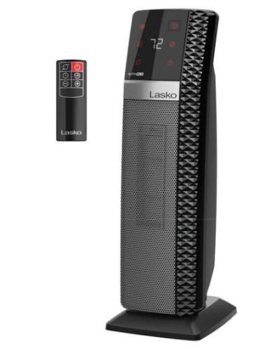 Lasko Elite Collection 1500W Ceramic Tower Space Heater with Tip-Over Switch