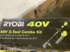RYOBI 40V Cordless Attachment Capable 15" String Trimmer & 550 CFM 120 MPH Blower Combo Kit with 4.0 Ah Battery & Charger - 6