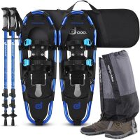 Odoland Lightweight Aluminum Snowshoes with Trekking Poles