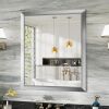 Silver Framed Mirror 32" x 36"