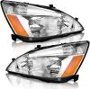 Headlight Assembly Pair for 2003-2007 Honda Accord