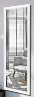 White Full Length Rectangle Mirror, Appears New, Sold as is