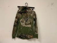 SHE Camo Zip Up Hoodie, S, E-Commerce Return, Sold as is