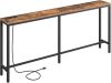 MAHANCRIS 70.9'' Narrow Console Table with Power Outlet