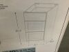 Hampton Bay Avondale 18 in. W x 24 in. D x 34.5 in. H Ready to Assemble Plywood Shaker Drawer Base Kitchen Cabinet in Alpine White - 5