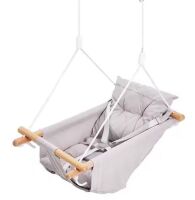VEVOR Canvas Hammock 3 Modes Baby Swing 5-Point Harness, 150 lbs. Weight Capacity
