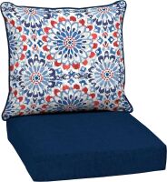 Lot of (6) Arden Outdoor Deep Seat Cushion Set, 24 in x 24 in