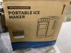 COWSAR 6.69 in. 27 lb. Portable Adjustable Ice Maker with Basket and Scoop - 6