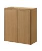 Hampton Bay Leyton 27 in. W x 12 in. D x 30 in. H Ready to Assemble Plywood Slim Shaker Wall Kitchen Cabinet in White Oak