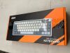 RK ROYAL KLUDGE R65 Wireless Mechanical Keyboard with Volume Knob, Tri-Mode 2.4G/USB-C/BT Gasket Mounted 60% Gaming Keyboard with 66Keys, PBT Keycaps, QMK/VIA, Hot Swappable Cream Switch, Blue - 3