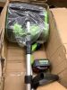 Cordless Power Snow Shovel, Rechargeable Battery, Charger, Green - 2