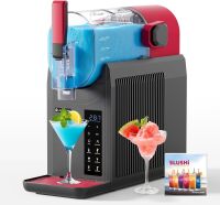Slushie Machine for Home, Frozen Drink Machine with Cookbook, Margarita Machine with 6 Presets Programs, No Ice Needed, Auto Cleaning, Slushy Maker for Frozen Margaritas, Cocktails, Frapp&eacute;s