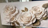 Large Wall Art For Living Room Floral Wall Art Decor Modern Canvas Art Wall Decor Painting White Flower Wall Art For Bedroom Home Office Dining Room Home Wall Decoration