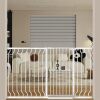 40.55" Extra Tall Wide 29.92-62.60" Baby Gate Pressure Mounted Walk Through Child Kids Safety Toddler Tension Pet Dog Gates with Extension for Doorways Kitchen