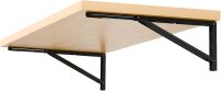 Wall Mounted Folding Workbench,47.2" Heavy Duty Fold Down Work Table with Metal Shelf for Workshop,Garage,Holds Up to 550 lb