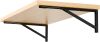 Wall Mounted Folding Workbench,47.2" Heavy Duty Fold Down Work Table with Metal Shelf for Workshop,Garage,Holds Up to 550 lb