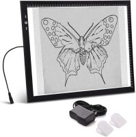 A3 LED Artist tracing Light Box Copy Table, Adjustable High Brightness Light Pad for Tattoo Drawing, Sketching, Animation, Diamond Painting Accessories