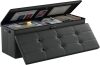 DocSafe Storage Ottoman Bench, Fireproof＆ Waterproof Folding Bench with Lock
