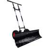 Galvanized Blade 2-Wheel Snow Pusher w/ Adjustable Handle - 36in