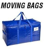 8 Pack Heavy Duty Extra Large Blue Moving Bags, Durable Bag with Strong Handles and Zipper, Moving Boxes Alternative for College Packing, Holiday D&eacute;cor, Space Saving Storage