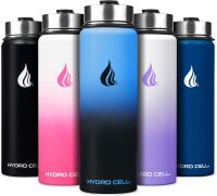 Stainless Steel Insulated Water Bottle with Straw - For Cold & Hot Drinks - Metal Vacuum Flask with Screw Cap and Modern Leakproof Sport Thermos for Adults
