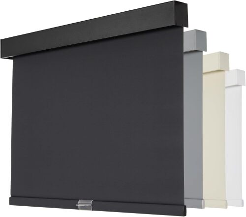 Blackout Window Shades for Home, Cordless Roller Shades with Valance, Thermal Insulated Fabric Window Blinds, UV Protection Blinds for Indoor Windows, Office and Bedroom