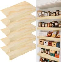 5 Pack Wooden Shelf Covers, Wire Rack Covers for Pantry Wood Shelf Liners-0.2 inch Thick,Weight Pantry Shelf Cover Removable Wood Shelves Covering for Closet Kitchen Pantry Bathroom