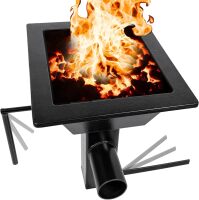 Blacksmith's Welded Coal Forge Firepot, 10 X 12 Inch Blacksmithing Firepot, 2600F Rated for Forging Blacksmith Farrier, Knife and Tool Making