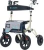 All Terrain Dual-Brake Rollator Walker 12" Wheels