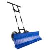 Galvanized Blade 2-Wheel Snow Pusher w/ Adjustable Handle - 36in