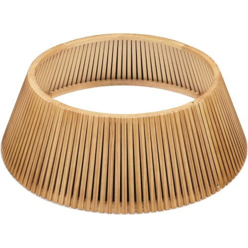 Christmas Tree Collar, Solid Wood Slatted Tree Accessory - 42in