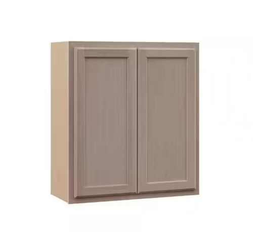 Hampton Bay Recessed Panel 27 in. W x 12 in. D x 30 in. H Assembled Wall Cabinet in Unfinished