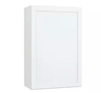 Hampton Bay Courtland 24 in. W x 12 in. D x 36 in. H Assembled Shaker Wall Kitchen Cabinet in Polar White