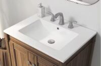 Eridanus Tucson 24 in. W x 18 in. D Vitreous China Vanity Top in White with 3-Faucet Holes (8 in. Widespread)