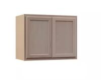 Hampton Bay Recessed Panel 30 in. W x 12 in. D x 24 in. H Assembled Wall Bridge Cabinet in Unfinished