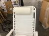 Monochromatic Zero Gravity Patio Chair Recliner w/ Side Tray, Headrest - 4